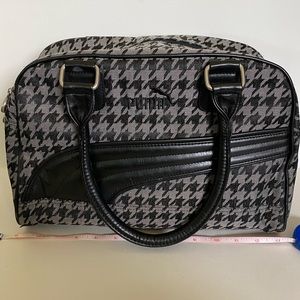 Black and Gray Puma Bowler Bag